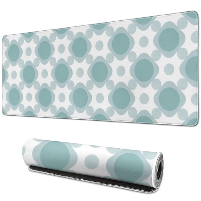 Add a Retro Twist to Your Desk with Vintage Groovy Flowers Mat: Non-Slip Extended Gaming Mouse Pad, Perfect for Office Work & Gaming, Computer Keyboard Mat with Stitched Edges - 31.5x11.8 inches