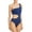 Midnight, variant on Aqua Swim Womens One-Shoulder Monokini One-Piece Swimsuit