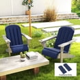 thumbnail image 2 of Outsunny Coussin de Chaise Adirondack (Lot de 2), Bleu Marine, 2 of 10