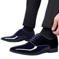 thumbnail image 5 of YUEHUA Men's Oxfords Pointed Toe Lace Ups Shoes Supple Full-Grain Leather for Men, 5 of 10
