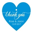 thumbnail image 1 of 100 PCS Personalized Wedding Favor Gift Tags Thank You Custom Made Heart Shape Hang Tags, 1 of 1