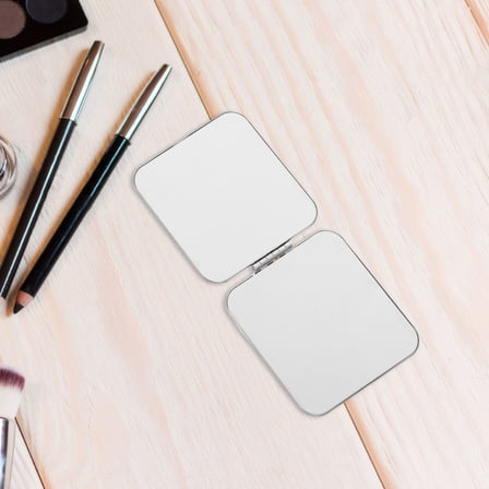 Hemoton Handheld Mirror Stainless Steel Portable Mirror for Purse Small Makeup Mirror for Women Travel Mini Mirror for Purse