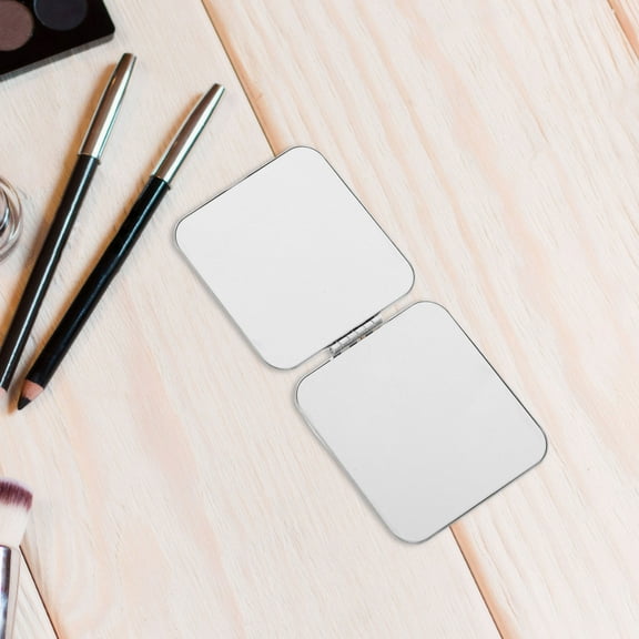 Hemoton Handheld Mirror Stainless Steel Portable Mirror for Purse Small Makeup Mirror for Women Travel Mini Mirror for Purse