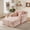 Pink, variant on Tmsan 65.4" Chaise Lounge Chair Indoor, Corduroy Oversized Boneless Chairs Sofa Bed with 3 Pillows, Deep Seat Comfy Upholstered Reading for Living Room,Office, Bedroom, Apartment, Pink