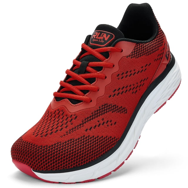 Zapatillas Slow Man Wide Toe Box para hombre rojas, talla 11.5