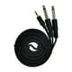 thumbnail image 1 of Cable divisor en Y de alimentación con conector TRS estéreo de 1/8" a doble TS de 1/4", conector chapado en oro, 3,5 1.5m, 1 of 6