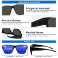 thumbnail image 6 of TINHAO Polarized Sunglasses Fit Over Glasses for Men Women, Retro Square Sunglasses UV400 Protection Shades, 6 of 7
