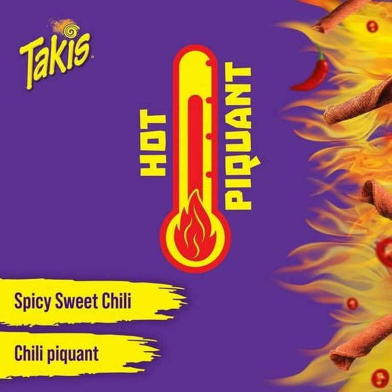 Spicy-Sweet Rolled Tortilla Chips : Takis Dragon Sweet Chili