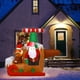 Costway 6Ft Long Gonflable Santa Claus Avion de Vol Faire Sauter la Décoration de Noël – image 4 sur 10