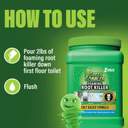 Green Gobbler Foaming Root Killer, Treats & Prevents Roots from Entering and Regrowing in Pipes, 4lb - 2 Treatments