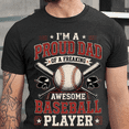 thumbnail image 3 of Men’s Baseball Dad T-Shirt Cool Graphic Tee Gift for Father’s Day 2026, Gift Shirt Keepsake Style 2, 3 of 6