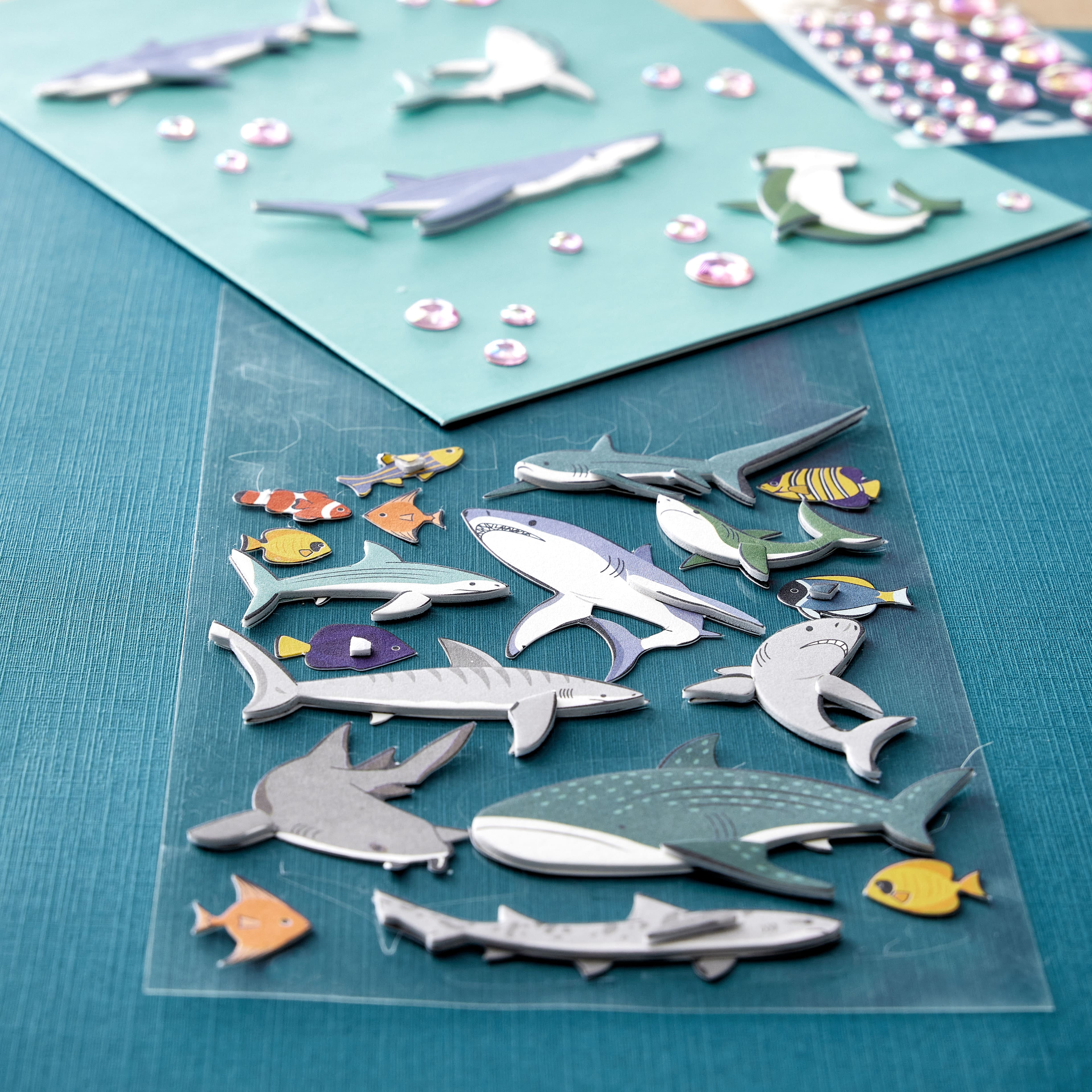 Recollections Shark Stickers, 12 Pack