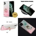 thumbnail image 2 of Waterfall Liquid Glitter Stand Case and Belt Holster Pouch for iPhone 14 Pro (Pink/Jungle), 2 of 9