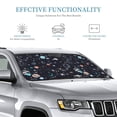 thumbnail image 4 of Bingfone Galaxy2 Car Windshield Sunshade,Sun Foldable Sun Shield Sun Visor for Car - Medium, 4 of 9
