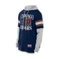 thumbnail image 2 of Men's New Era Navy Chicago Bears Twofer Layered Long Sleeve Hoodie T-Shirt, 2 of 5