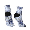thumbnail image 4 of Bingfone Turtle With Blue Stones Design Patterned Men'S Women'S Casual Cotton Socks, 4 of 9