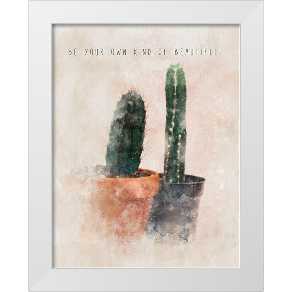 JMB Designs 12x14 White Modern Wood Framed Museum Art Print Titled Be