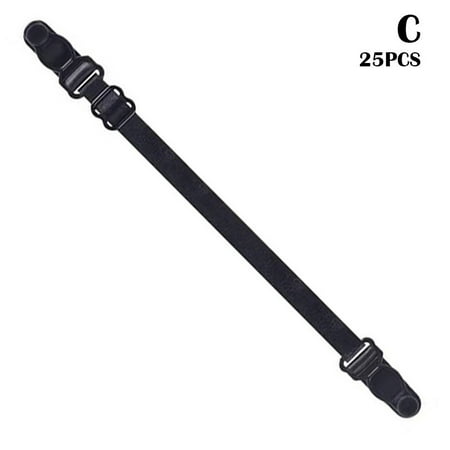 

10/25Piece Bra Strap Clips Elastic Non-slip Strap Holder for Women Bra