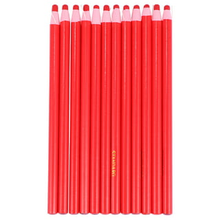 COHEALI 12pcs Red Crayons Tailors Chalk Pencil Grease Marker Wax Pen Wax  Marker Peel-off China Marker Grease Crayon Red Grease Pencil White Marker