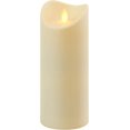 thumbnail image 1 of LumaBase 93301 Action Flame Battery Operated Pillar Candle, 3.5" x 9", Cream, 1 of 2