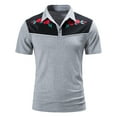 thumbnail image 2 of Clearance Under 10$!New Summer Mens Tops Shirts 2025 Plus Size Fashion Style Embroidered Short Sleeve Printed Shirt Blouse, 2 of 7
