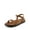 BROWN, variant on Women's Stylish Open Toe Flat Sandals with Arch Support for Effortless Comfort