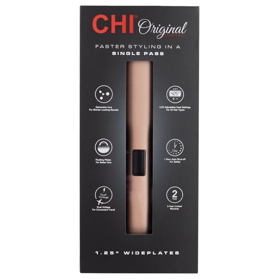 CHI Digital Flat Iron 1.25" Rose Gold