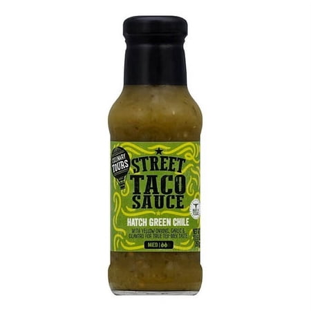 MED HATCH GREEN CHILE STREET TACO SAUCE, MED HATCH GREEN CHILE