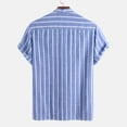 thumbnail image 6 of Mens Soft T Shirts Athletic Shirt Men T Shirts for Man 2025 Trendy Stripes Mens Shirts Dress Vintage Shirts Short Sleeve Cotton Linen Comfy Loose Fit, 6 of 7