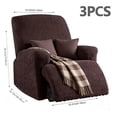thumbnail image 2 of AuraLane Recliner Chair Cover, 3 Piece Stretchable Slipcover with Storage Pockets, Anti-Slip Furniture Protector for Kids & Pets(1 Seater,Only Cover), 2 of 5