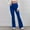 Blue, variant on 50% Off Clearance Lenago Women's Leggings Casual Slim High Elastic Waist Solid Color Sports Yoga Flare Workout Pants Gift for Women