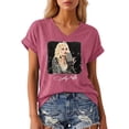 thumbnail image 3 of JCCXIN Womens Vintage Dolly Shirt V Neck Short Sleeve Graphic Tee for Parton Fans Retro Casual T-Shirt, 3 of 6