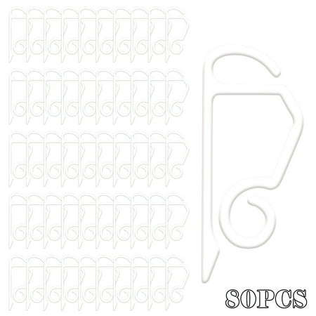 

Bilu Tools&Home Improvement Christmas Decorations 80 Pcs Light Clips Holiday Outdoor String Gutter Hooks Plastic Clip For Hanging Lights Tree Pajamas Family