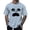 Light Blue, variant on Men's Halloween Print T Shirt Short Sleeve Graphic Tee Casual Comfortable Top for Daily Wear