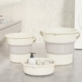thumbnail image 1 of Dvkptbk Transparent Trash Bucket Household Bathroom Large-Capacity Thickened Wastebasket Home Essentials, 1 of 7