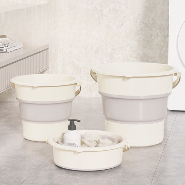 Dvkptbk Transparent Trash Bucket Household Bathroom Large-Capacity Thickened Wastebasket Home Essentials