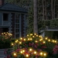 thumbnail image 4 of DAYBETTER 4Pack Outdoor Solar LED Garden Lights,Total 48 LED Solar Swaying Lights,New Upgraded Firefly Path Lights,for Pathways and Patios - Warm White, 4 of 7