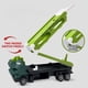 thumbnail image 5 of Coche de juguete infantil de gran tamaño con mecanismo de expulsión por presión, dinosaurio, camión contenedor deslizante, tiranosaurios plegables, regalos para niños, serie de vagones de tren, 5 of 6