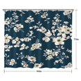 thumbnail image 5 of Pioneer Flower Floral Print Pattern Shower Curtain 84"x72" ,Bathroom Decorative Shower Curtains Set with 12 Hooks,Modern Waterproof Washable Shower Curtain, 5 of 6