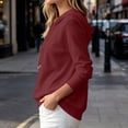thumbnail image 4 of Vivianyo HD Women's Hooded Button Thin Cardigan, Regular Length Long Sleeve Outerwear, Fall Daily Casual Womens Hoodie for Shopping and Gathering, Sizes S-2XL, 4 of 7