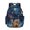 Blue - Galaxy Cat, variant on DISNIMO Cute Crocodile Math Print 17 Inch Lightweight School Backpack, Multi-pocket Bookbag with Adjustable Shoulder Straps for Elementary Middle School Students Daily Use