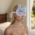thumbnail image 2 of Unique Bargains 1 Pc Cartoon Eyes Sleep Mask Soft Eye Shade Cover for Rest for Travel for Nap Light Blue Purple, 2 of 6