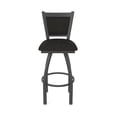 thumbnail image 5 of 870 Hadleigh 36" Swivel Bar Stool with Pewter Finish and Canter Espresso Seat and Back, 5 of 5