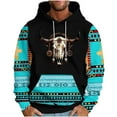 thumbnail image 2 of Styesk Sweatshirts pour Hommes, Sweat à Capuche Imprimé à Manches Longues et Amples, 2 of 5