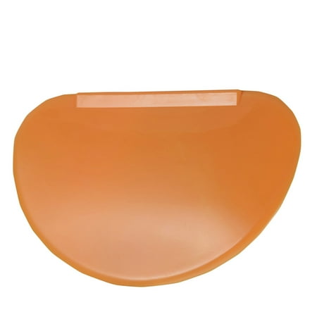

Kitchen Cutter Cake Spatulas Butter Scraper Semi-circle Scraper Cake Tools (Orange)