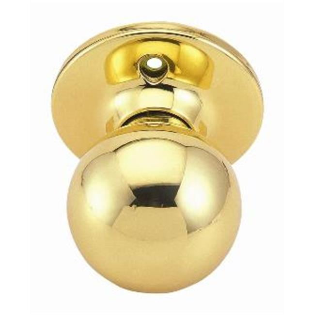 Ball Dummy Door Knob, Reversible for Left or Right Handed Doors, Polished Brass Finish Walmart