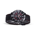 thumbnail image 3 of Sonducket Reloj de cuarzo con superficie de espejo de plástico para hombre, reloj de con carcasa de aleación para deportes de negocios, hebilla Relojes Rojo, 3 of 6