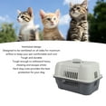 thumbnail image 4 of Hard Dog Carrier, Durable Easy To Clean Large Space Lightweight Plastic Dog Carrier  For Travel, 4 of 8