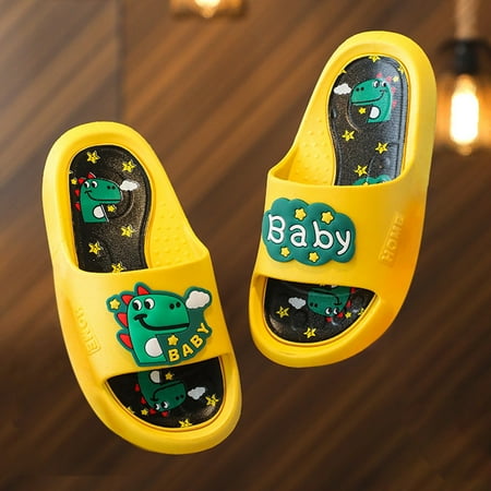 

dyfzdhu home slippers children kids dinosaur children slippers cartoon soft sole in summer comfortable girls sandals at home