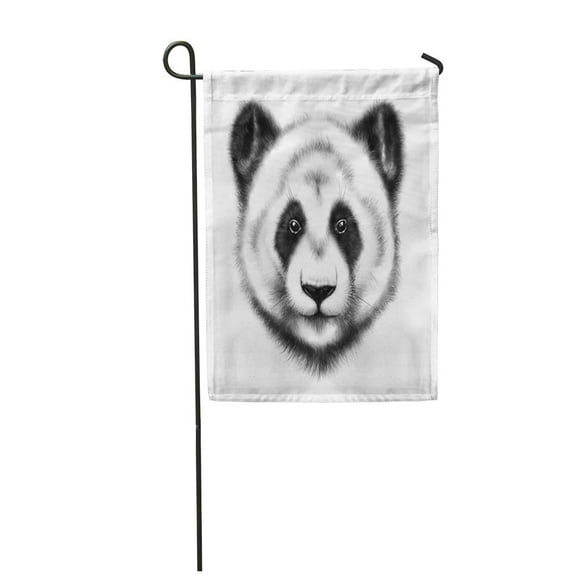 POGLIP Portrait of Panda Bamboo Bear Beautiful Garden Flag Decorative Flag House Banner 12x18 inch
